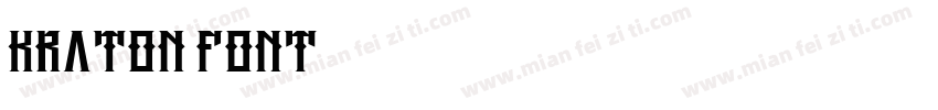 Kraton Font字体转换